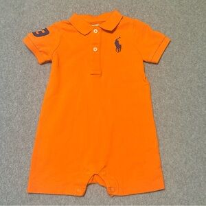 Ralph Lauren Baby Romper Preppy Big Pony Classic 9M
